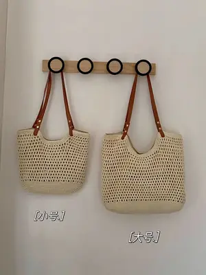 Women Woven Straw Commuter Bag Large Capacity 2026
