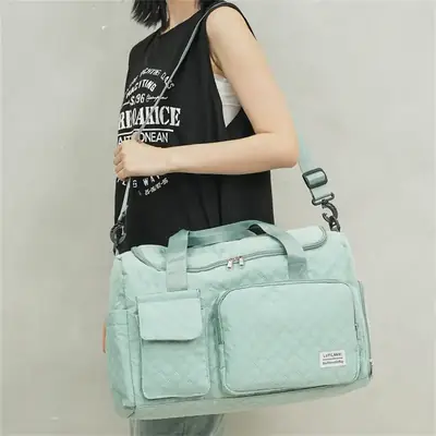 Pink Oxford Travel Bag Large Capacity