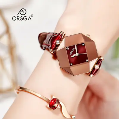 ORSGA Green Prismatic Women's Quartz Watch