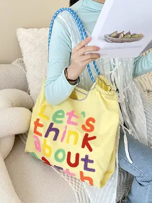 2024 Large Capacity Korean Style Tote Bag Women's Shoulder Bag