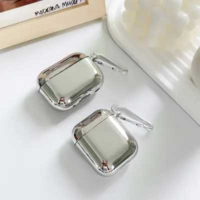 Electroplated Soft Case Suitable for AirPods Pro Protective Case 2/4 Generation Simple and Niche 3Rd Generation Apple Earphone Case Pro3