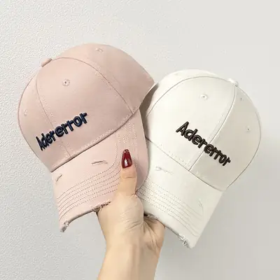 Adererror 3D Letter Embroidered Baseball Cap Women Spring Summer