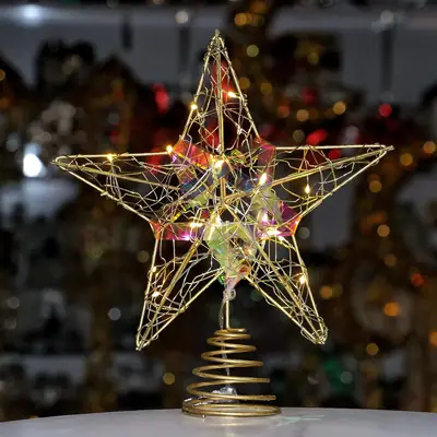 2025 Christmas Star Lamp with LED Lights