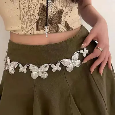 Butterfly Belt Belt Belt Belt Women's High-end Decorative Suit