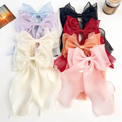 Blue Super Fairy Bow Hairpin for Girls