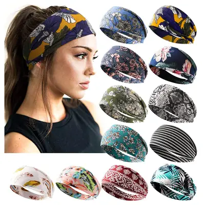 European & American Women's Printed Snake Headband