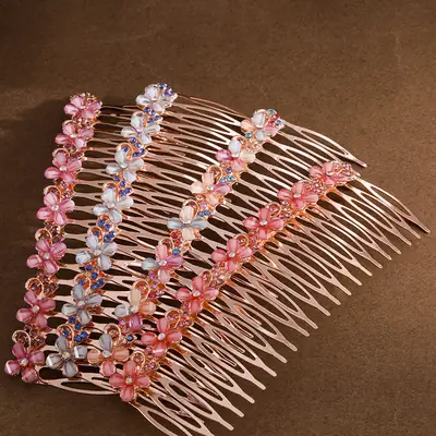 Rhinestone Hair Comb Plate for Women