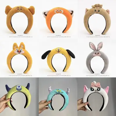 Rabbit Headband Blue Cartoon with Red Ears
