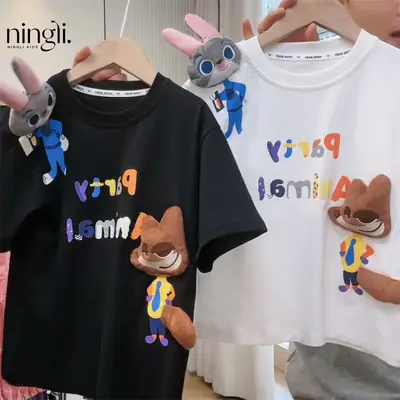 Ningli Boys Grey Polo T-Shirt Summer Wear