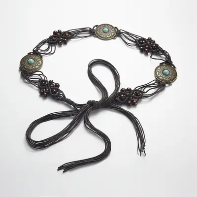 Bohemia Retro Belt Chain with Turquoise Stones