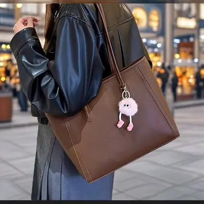 Korean Style Shoulder Bag Beige 2026 Spring Summer