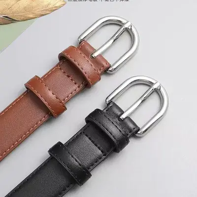 Women's Brown Genuine Leather Belt 90cm