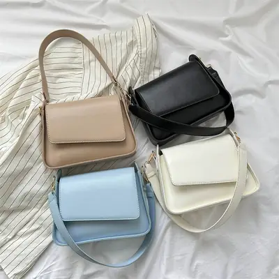 Women's Beige Crossbody Shoulder Bag 2025
