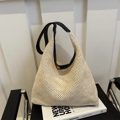 Straw Bag Large Capacity Women Shoulder Bag