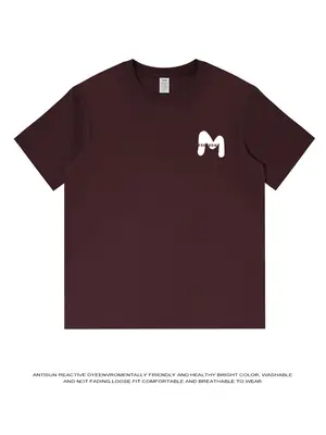Men Navy Cotton Crewneck T-Shirt 230g Summer