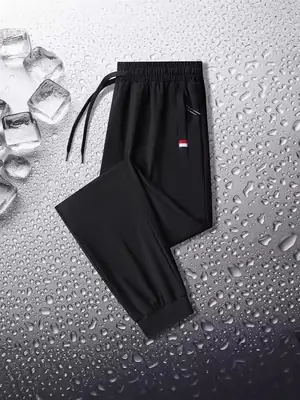 Men's Ice Silk Summer Pants Grey Quick Dry
