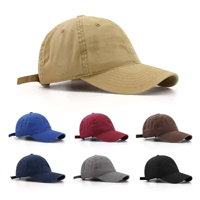 2024 Light Plate Cap Men's Washable Solid Color