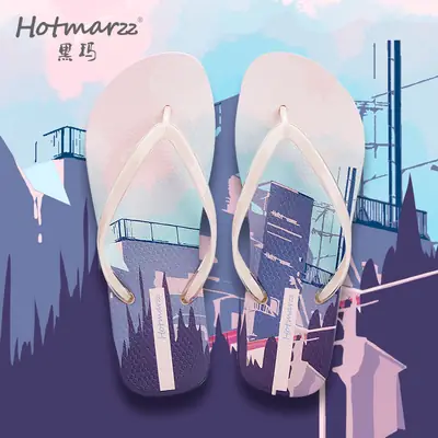 Hotmarzz Heima Women's New Slippers Non-slip Flip-flops Beach Sandals Flip-flops