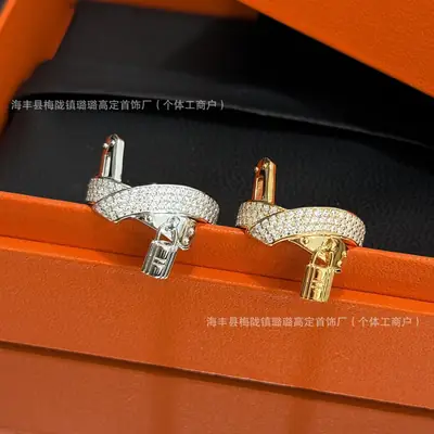High-End Rose Gold Diamond Buckle Belt Buckle for Women