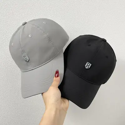 Men's Navy Blue Big Head Baseball Cap with Logo