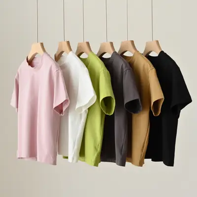 Ice Porcelain Cotton T-Shirt for Boys Girls Loose Fit Summer Wear