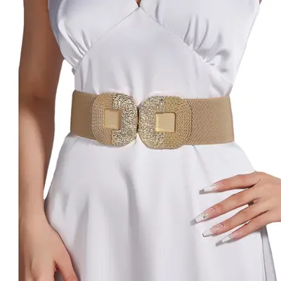 Women's Elastic Waist Belt for Tight Waist Suit Decorative Coat