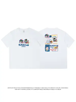 Men Japanese Style Cotton T-Shirt Navy Blue 2024