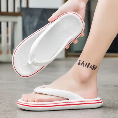 EVA Flip-Flops with Red Sole for Women
