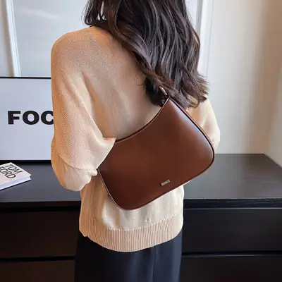 Women's Korean Style Chain Shoulder Bag Red 2024