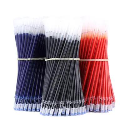 Factory Wholesale Gel Pen Refill Full Needle Tube Bullet 0.5mm Replacement Refill Red Blue Black 0.38