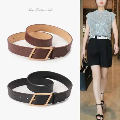 New Fashion Women's Wide Belt High-End Color Decorative Belt