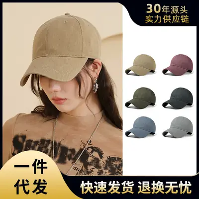 Men's Olive Green Peaked Baseball Cap
