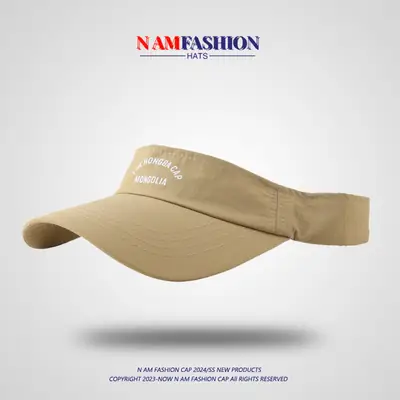 Men UV Sunglasses Red Visor Cap with Brand Logo