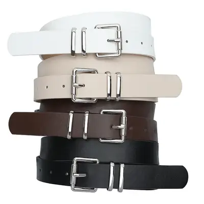 Women's Silver Pin Buckle Belt All Colors