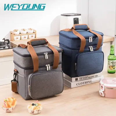 Factory Direct Waterproof Lunch Bag Double Layer Ice Bag