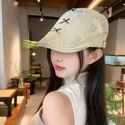 Japanese Style Retro Puppy Hat for Women Summer