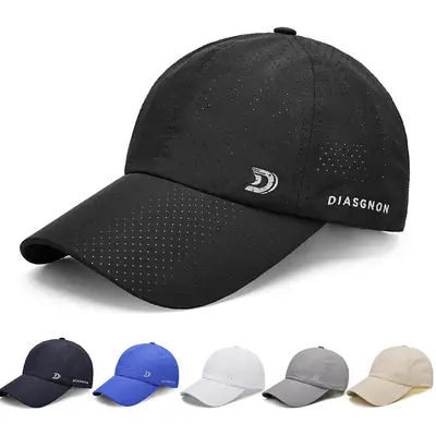 Men's Black Diagon Sun Hat with Pore Design
