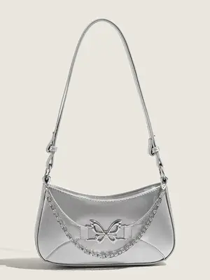 Black Butterfly Chain Crossbody Bag for Women