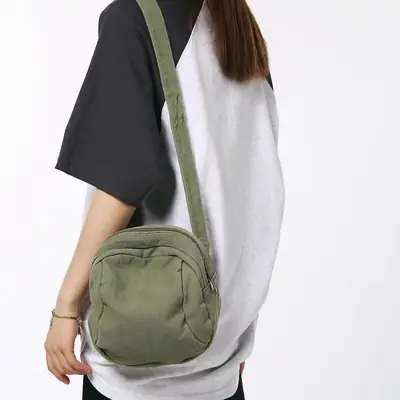 Washed Canvas Shoulder Bag Women Vintage Style 2024