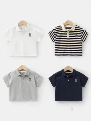 Boys Striped Polo Shirt 3 Summer Casual Wear