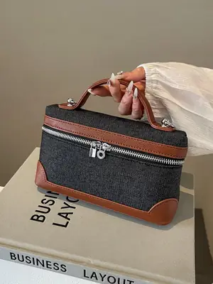 Blue Denim Square Bag Women 2024 Crossbody Shoulder