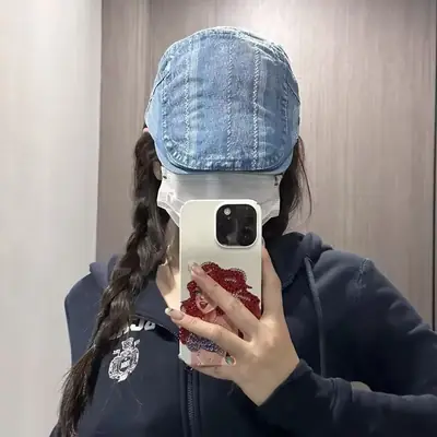 Vintage Denim Cap Anti-Beret Spring Summer