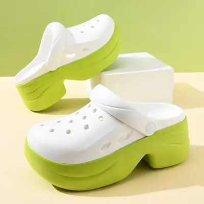 Women's White Lavender Thick Sandals Non-Slip