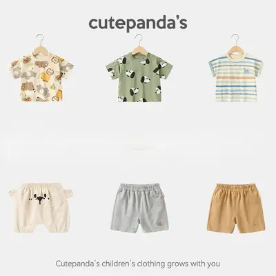Baby T-Shirt Shorts Set Summer Cotton Kids