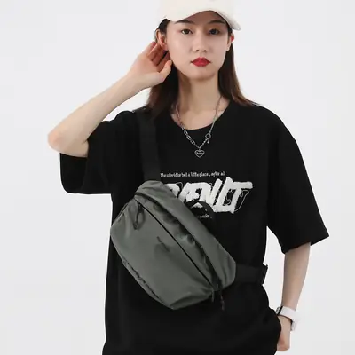 Men's Red Crossbody Phone Bag with Adjustable Strap