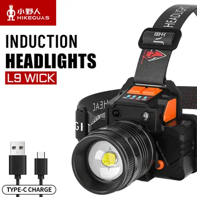 Rechargeable Head-mounted LED Flashlight for Camping & Fishing