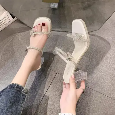 Fairy Clear Strappy Sandals for Women 2025