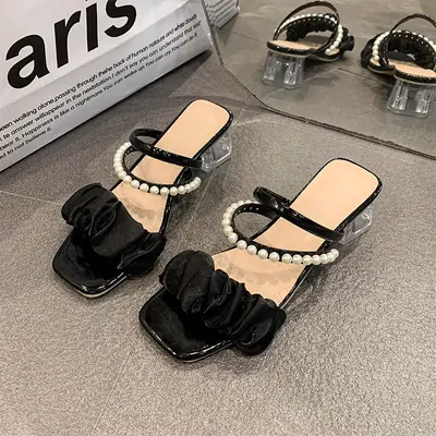 Crystal High Heel Sandals for Women 2025 Summer