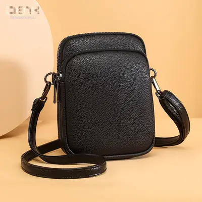 Denk Crossbody Bag Tan PU Leather 2024