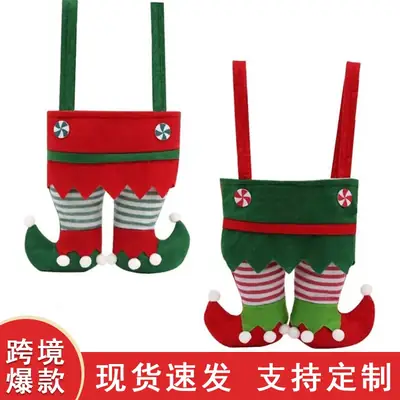 Christmas Candy Bag Santa Gift Bag Red Green